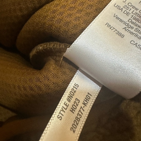 Madewell Faux Shearling Half Zip Pullover Sweater Dried Cedar XS - Picture 8 of 10